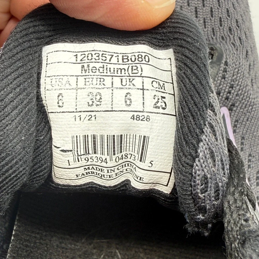 Brooks Levitate 5 Running Shoes Gray Lilac Neutral Knit 1203571B080 Womens 8